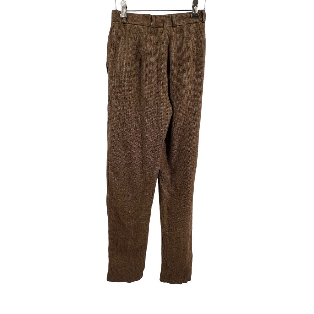 Paul Stewart Womens Trouser Pant Size 4 Wool Silk Cashmere Menswear Inspired